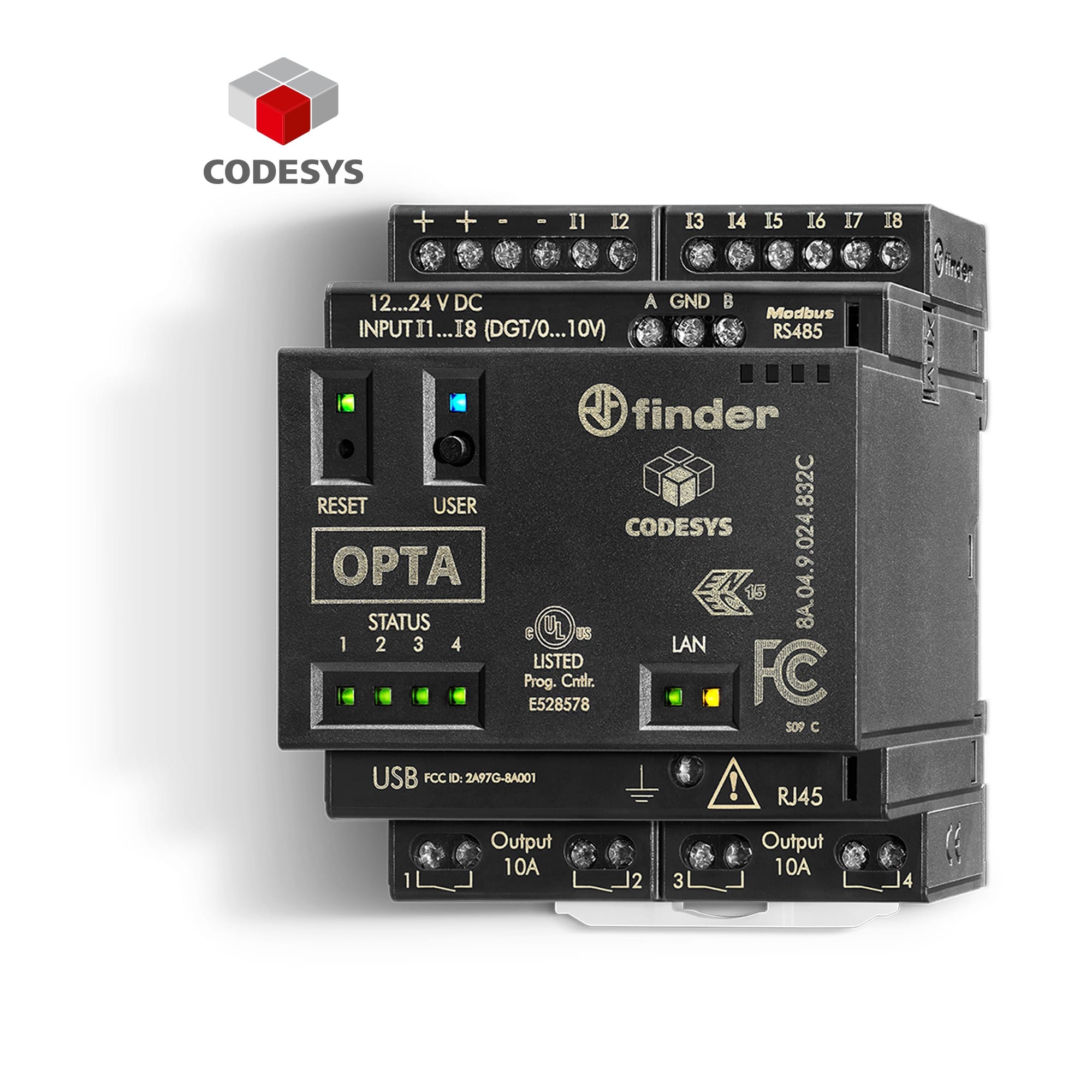 FINDER SPA FIN8A049024832C PROGRAMMABLE LOGIC RELAY-OPTA CODESYS