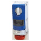 GEWISS - GEWGW66968 PRESA FISSA INTERBLOCCATA VERTICALE - CON FONDO - CON BASE PORTAFUSIBILI - 2P+T 32A 380-415V-50/60HZ 9H - IP66