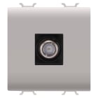 GEWISS - GEWGW13377 PRESA COASSIALE TV SCHERMATURA CLASSE A - CONNETTORE F FEMMINA - DIRETTA - 2 MODULI - NATURAL BEIGE SATINATO - CHORUSMART