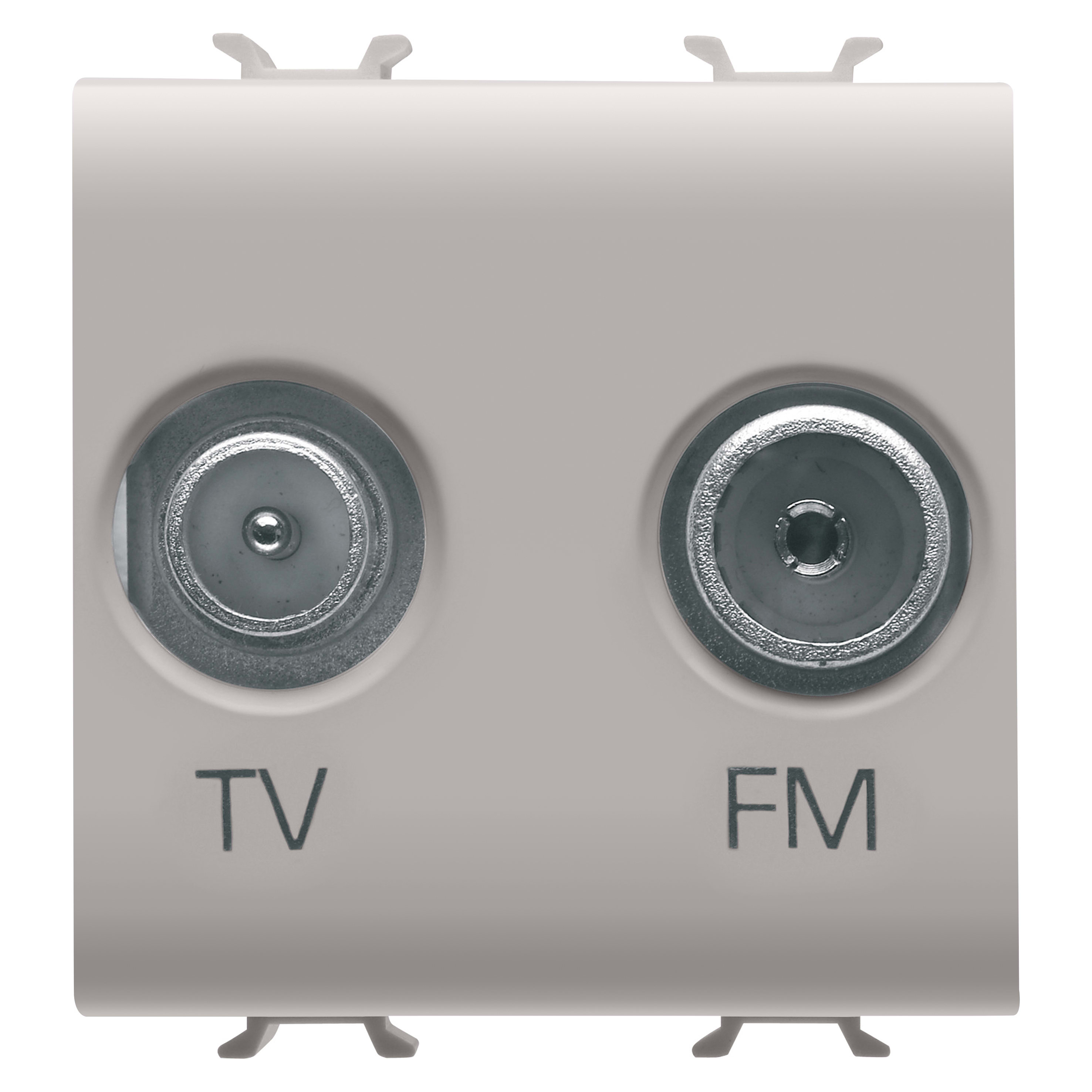 GEWISS - GEWGW13381 PRESA TV-FM - DIRETTA - 2 MODULI - NATURAL BEIGE SATINATO - CHORUSMART