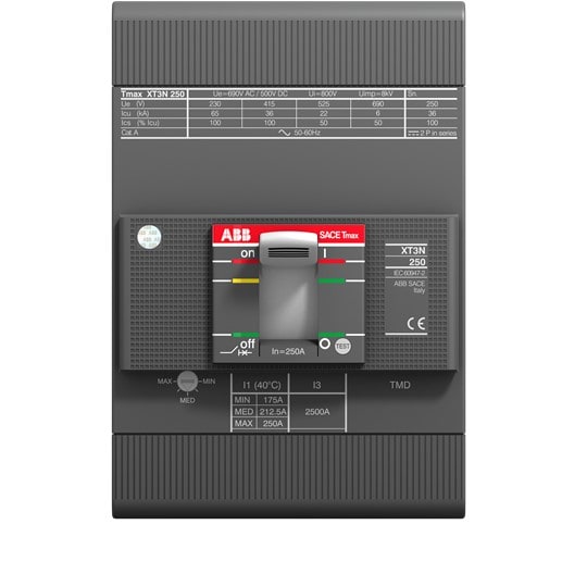 ABB SPA ABB1SDA069095R1 XT3N 250 TMD 250-2500 3P F F X GEN.MACCH