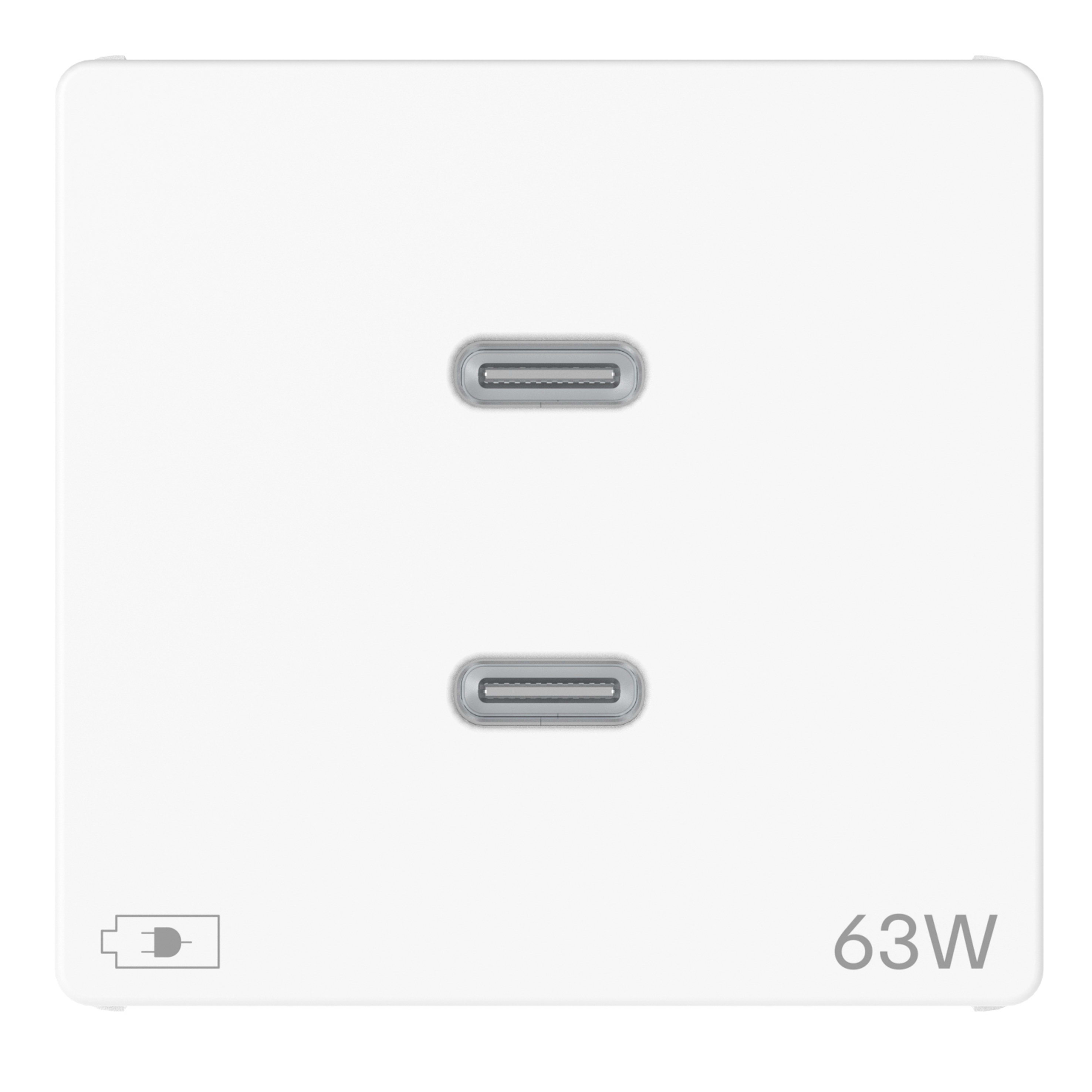 GEWISS GEWGWC20365 ALIMENTATORE USB TIPO C+C 63W PD 2M BIAN