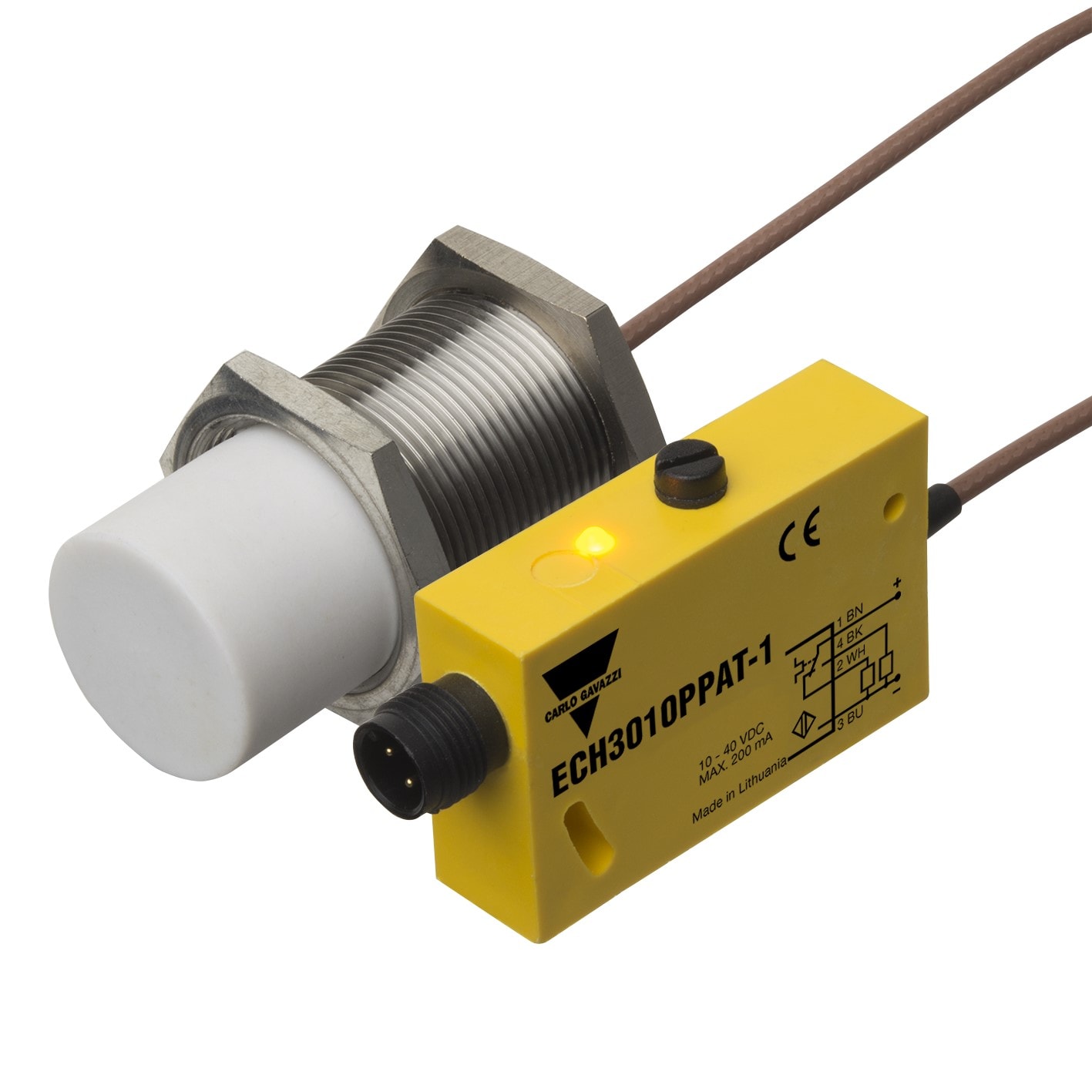 CARLO GAVAZZI GAVECH3010PPAT-1 SENS. CAP. ALTA TEMP. M30 PNP NO+NC CONN