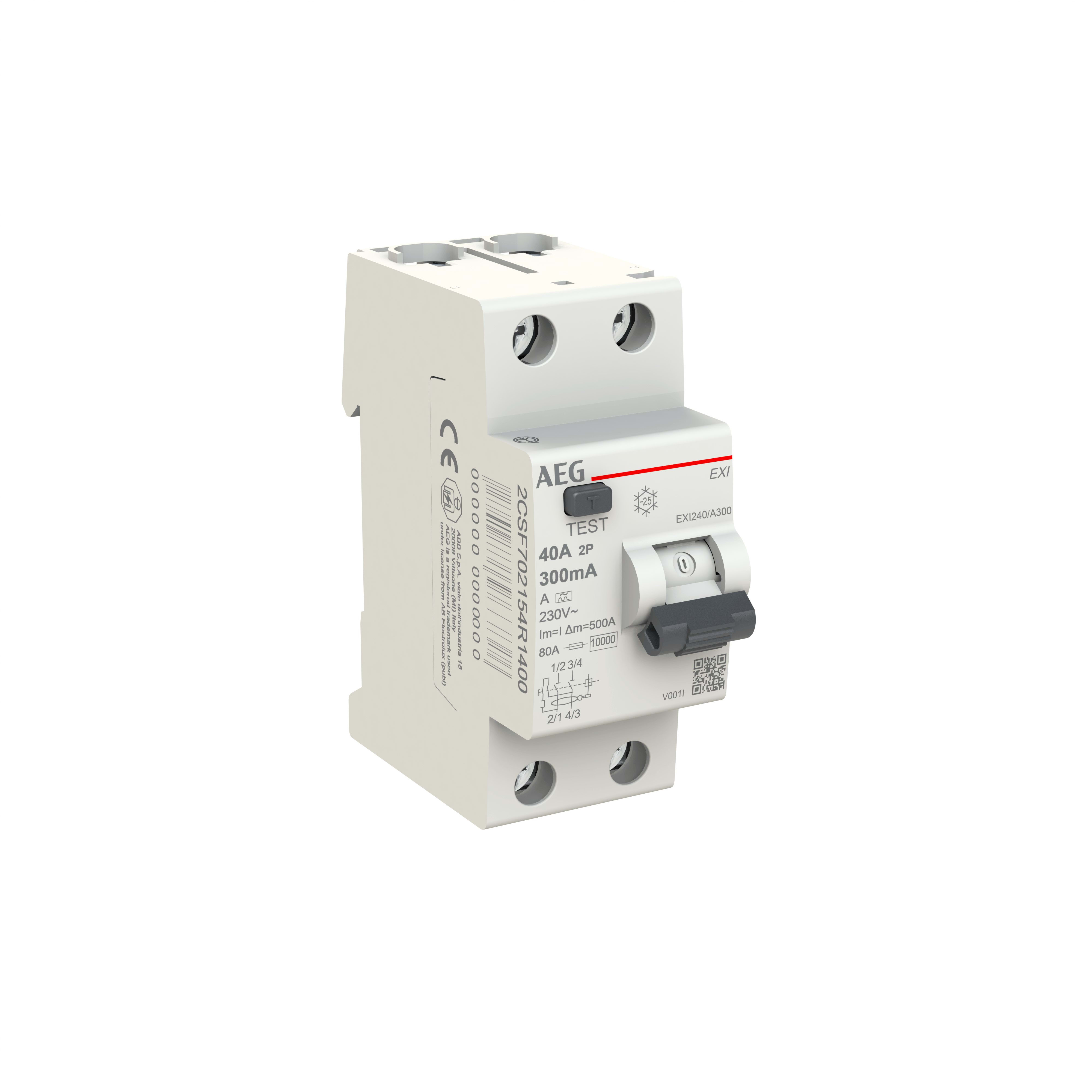 ELETTRA SRL AEG AEGEXI240/AC300 DIFF.PURO AEG EXI 2P 40A 300MA AC 2M