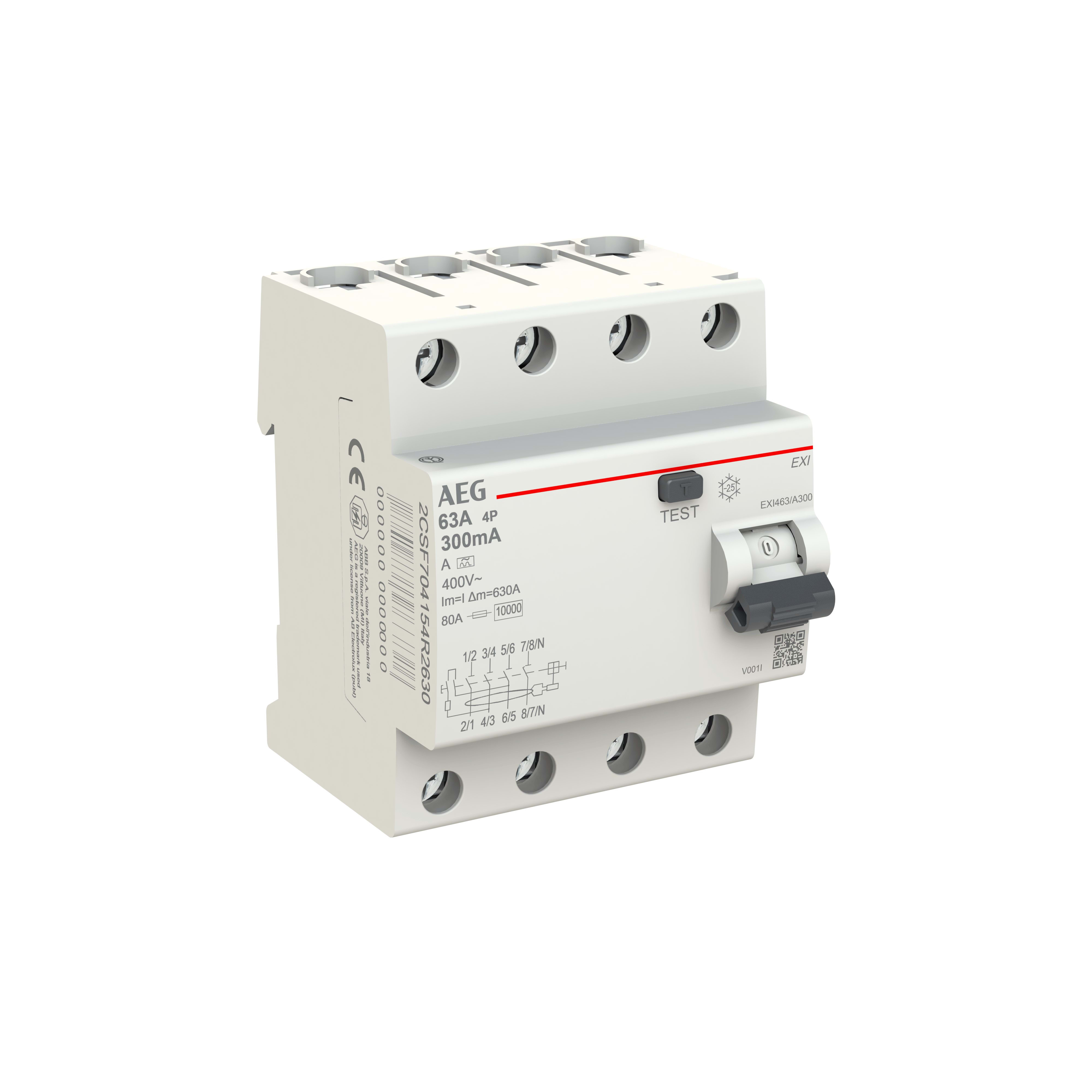 ELETTRA SRL AEG AEGEXI440/AC30 DIFF.PURO AEG EXI 4P 40A 30MA AC 4M