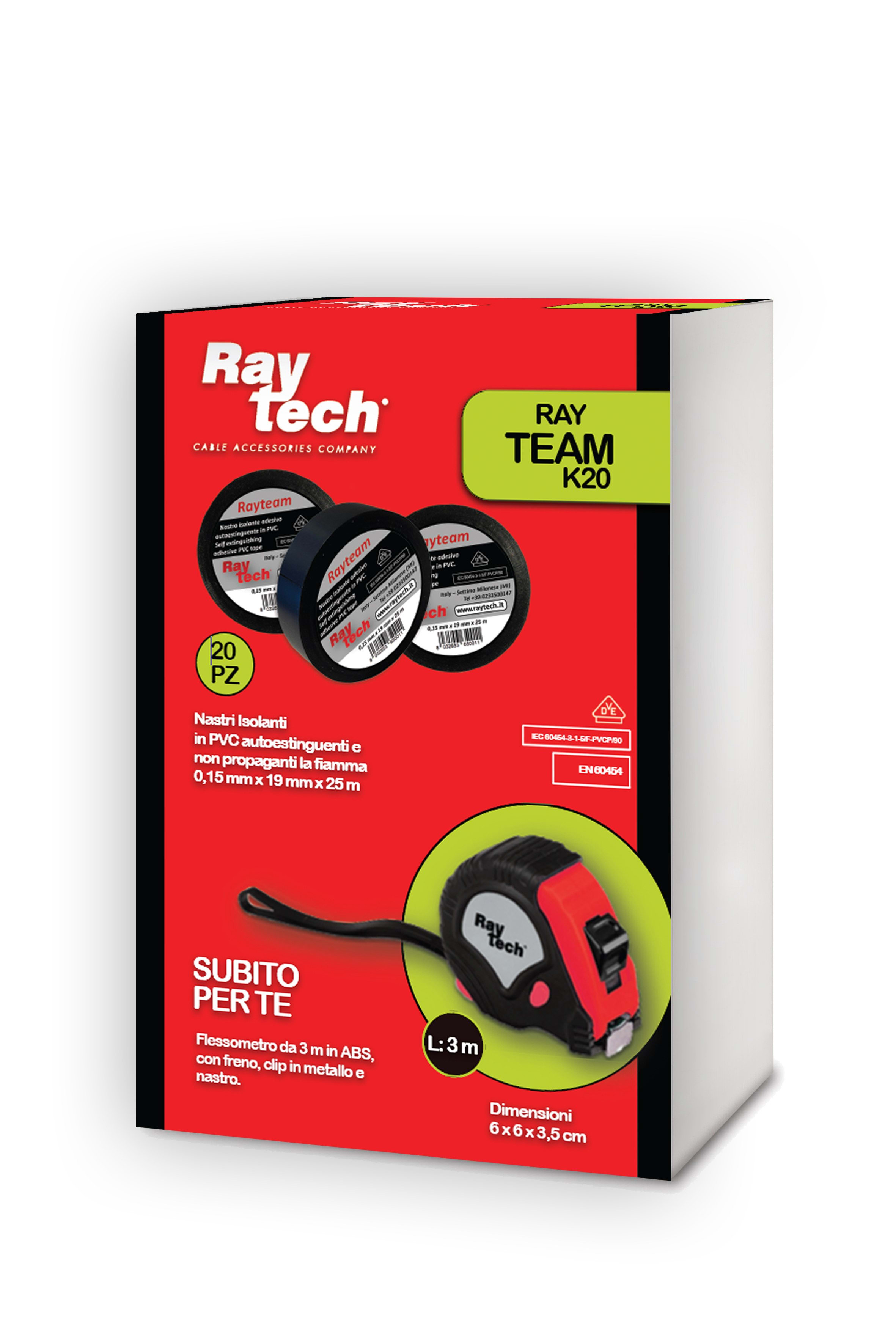 RAYTECH SRL RYTRAYTEAM-K20 RAYTEAM-K 20 NASTRI 1925 E FLESSOMETRO 3