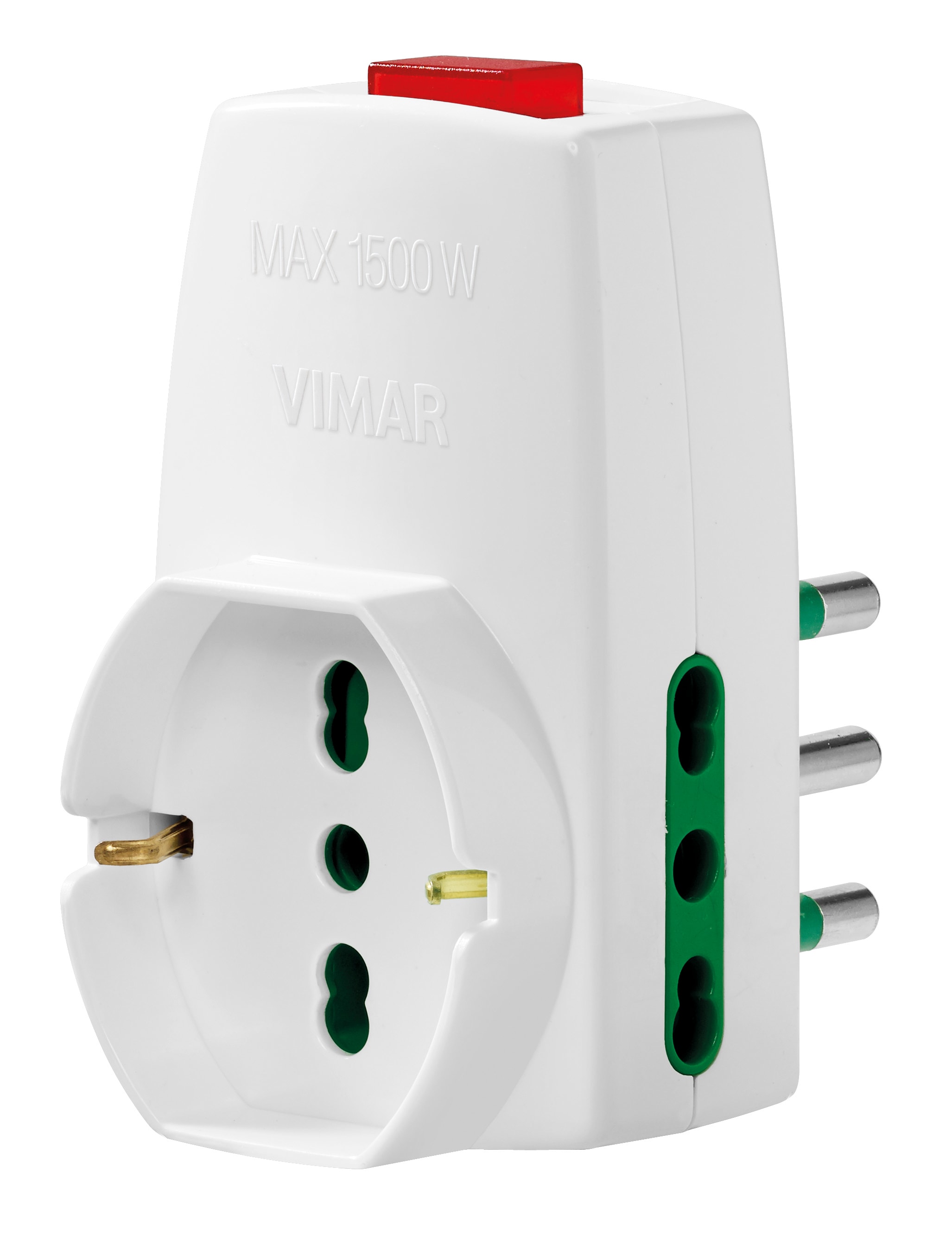 VIMAR SPA - VIW0P00331.B Adattatore S17+2P17/11+univ+inter.bianco