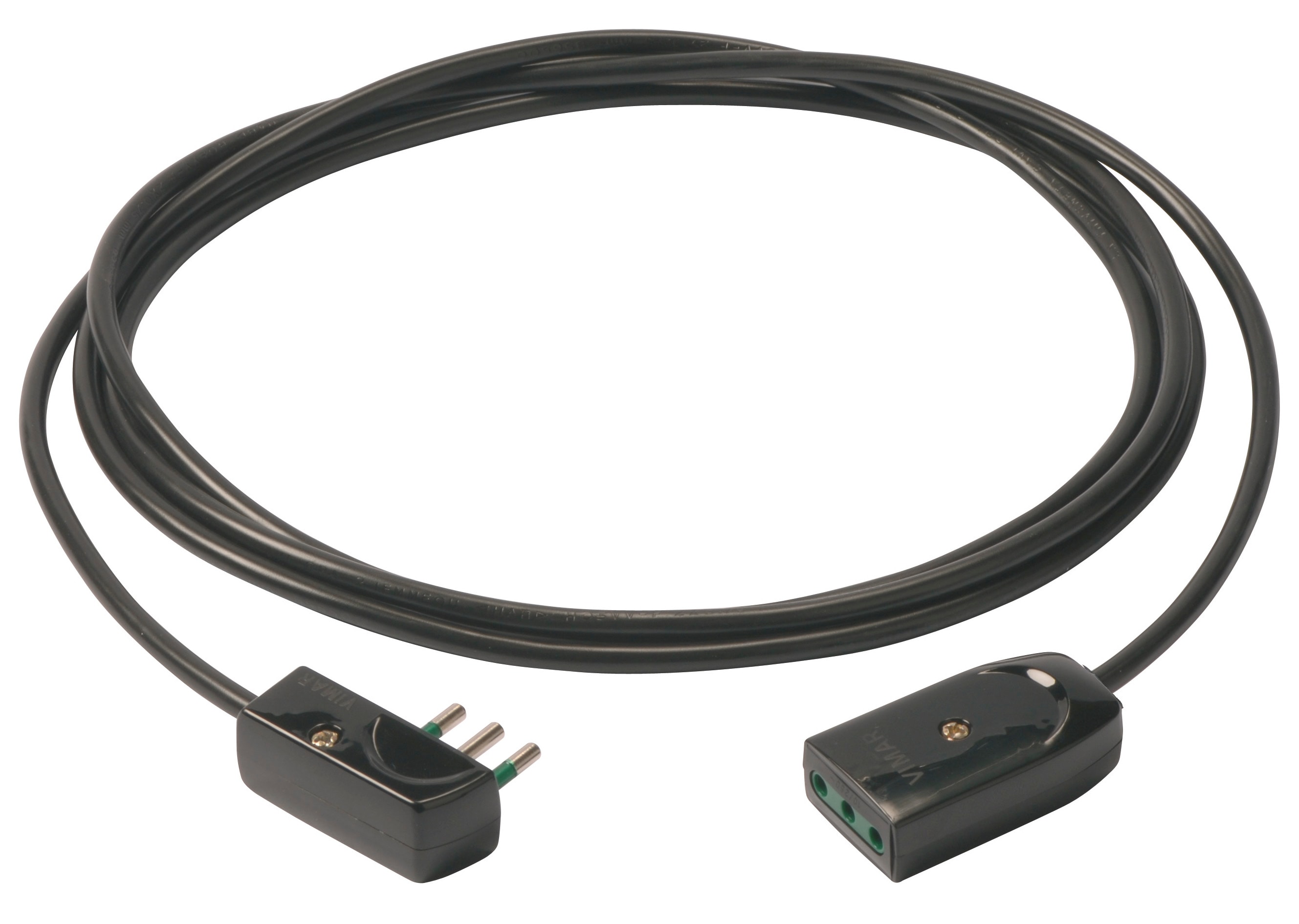 VIMAR SPA - VIW0P32369 Cavo prolunga 3G0,75+spinapiatta 5m nero