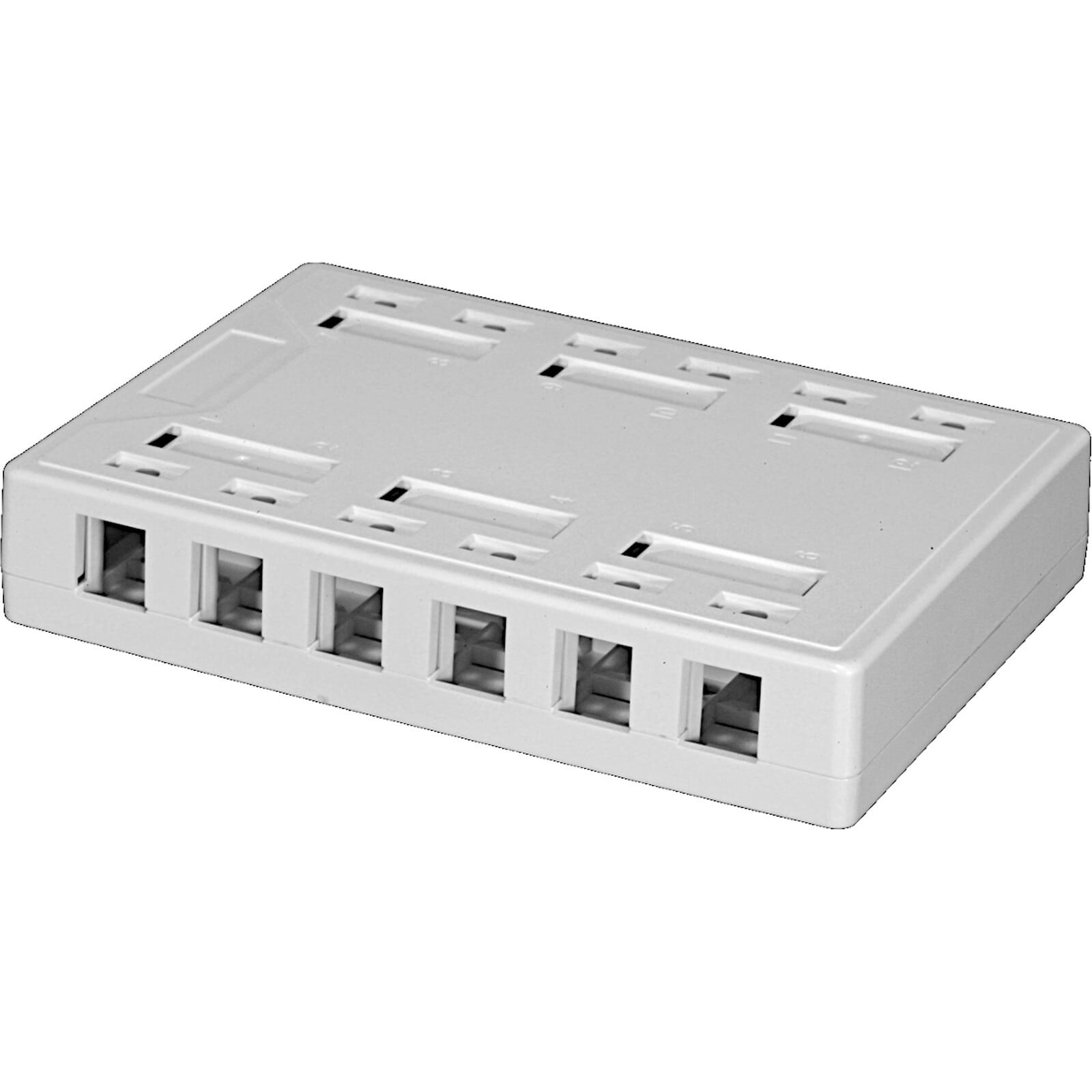 EXCEL EXL100-021-12P Excel 12 Port Keystone Surface Mount Box