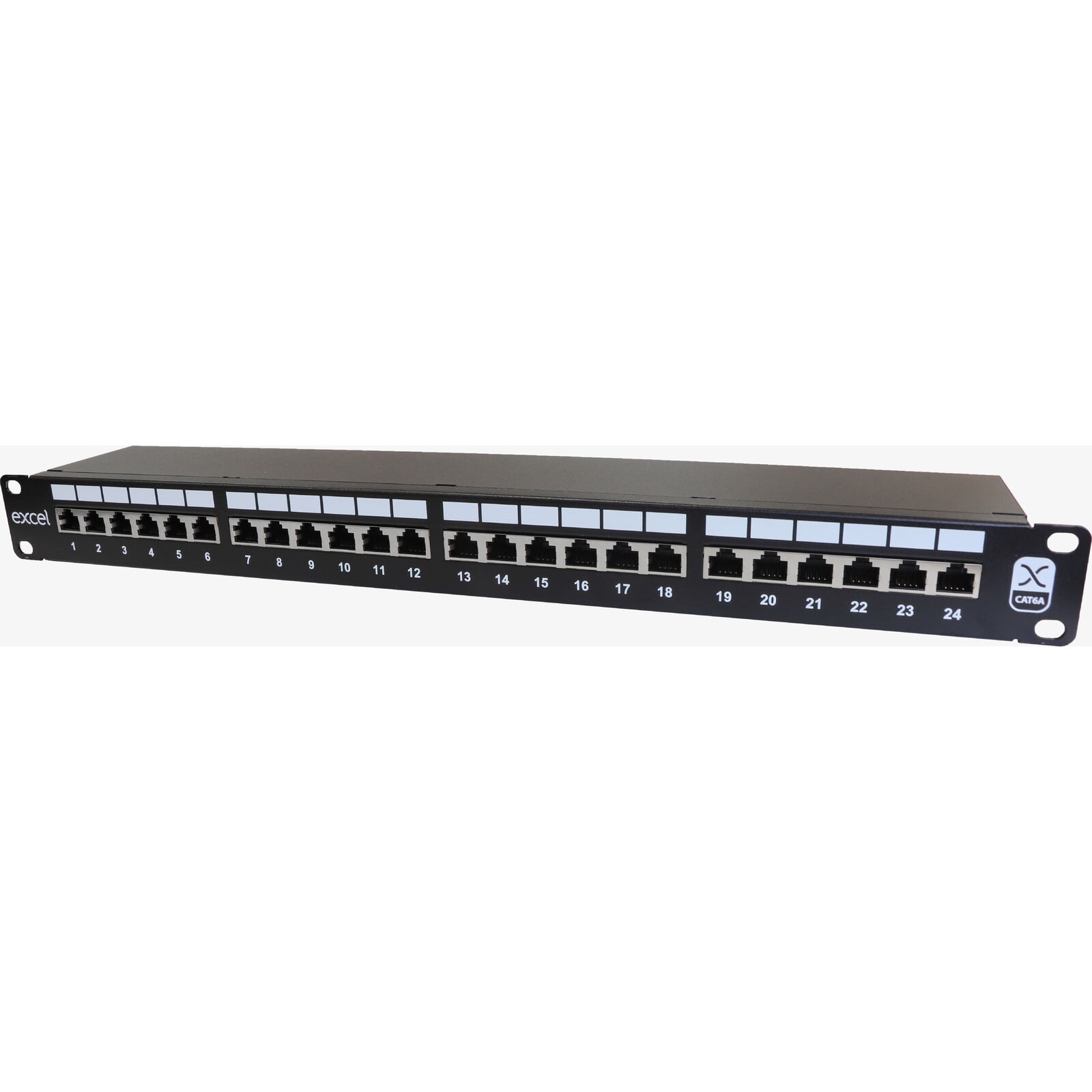 EXCEL EXL100-032 Excel Cat6A 24 Port Screened P/Panel 1U