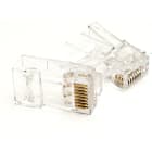 EXCEL - EXL100-120-100 PLUG RJ45 CAT 6- 6A UTP CON BOOTS 100