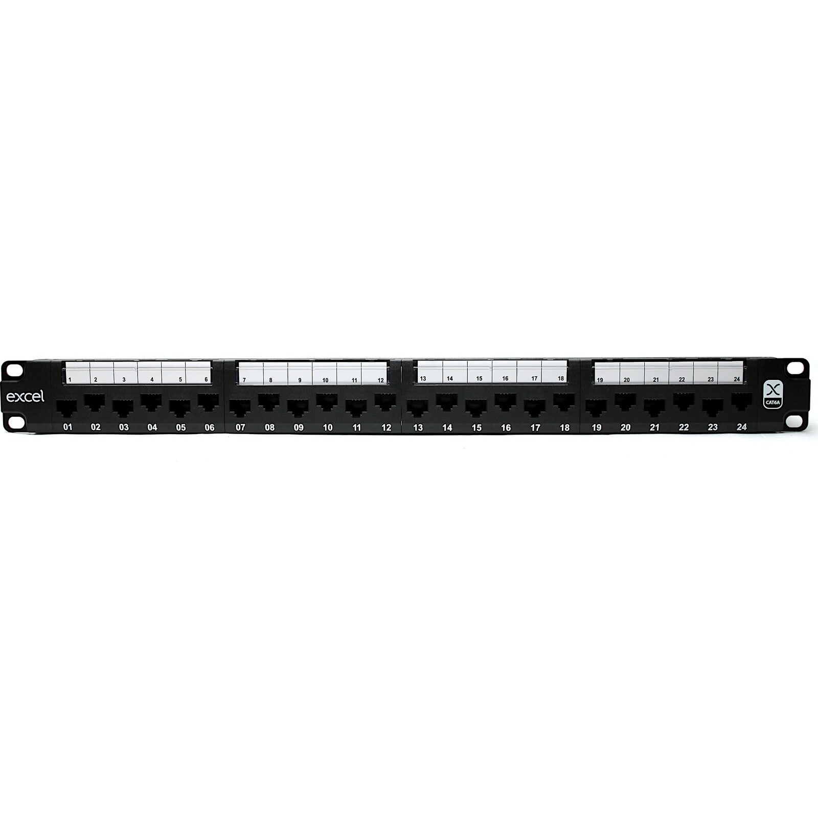 EXCEL EXL100-155 Excel Cat6A 24 Port Unscreen P/Panel 1U