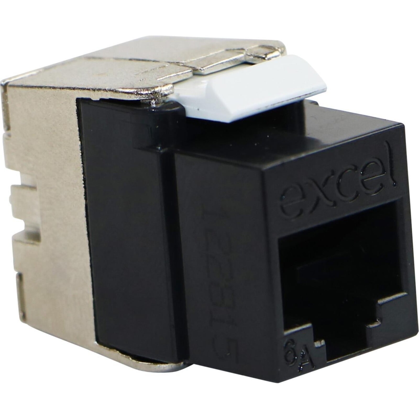 EXCEL EXL100-188-BK Excel Cat6A Unscr Low Profile K/S Jack T