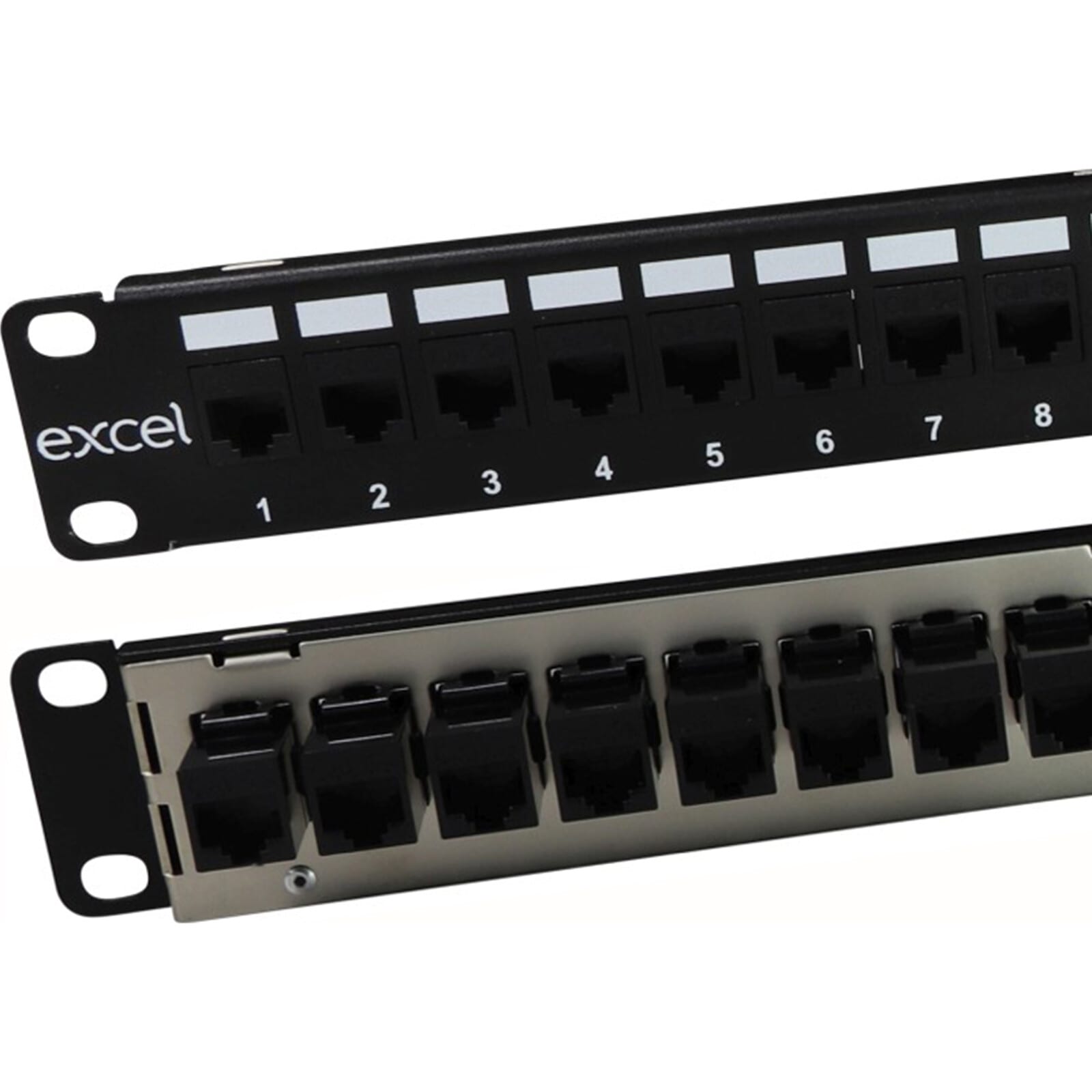 EXCEL EXL100-309 Excel Cat5e 1U 24P Through Coupler P/Pan