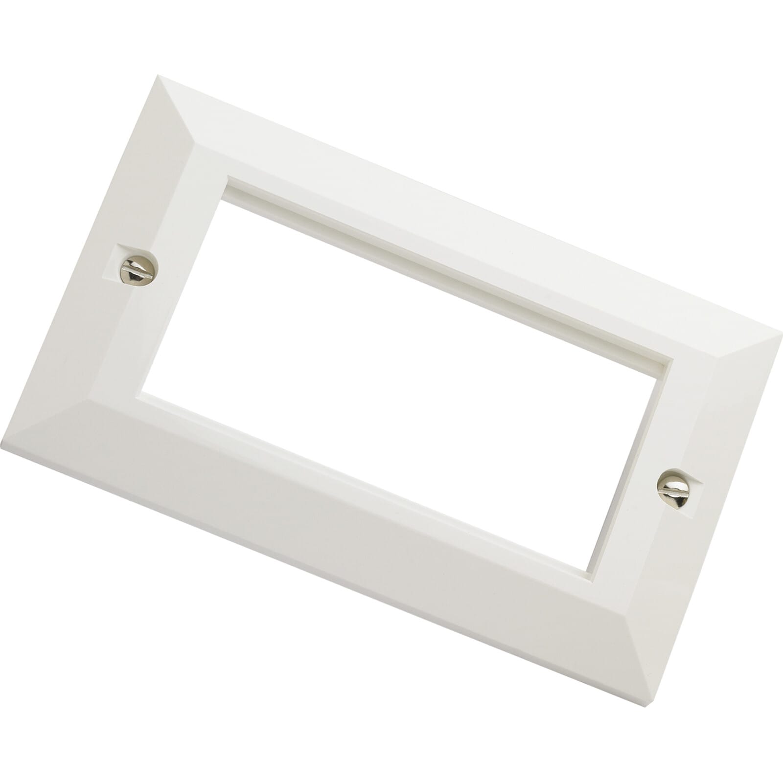 MAYFLEX UK LIMITED EXL100-716 Excel Double Gang Bevelled Faceplate w/o