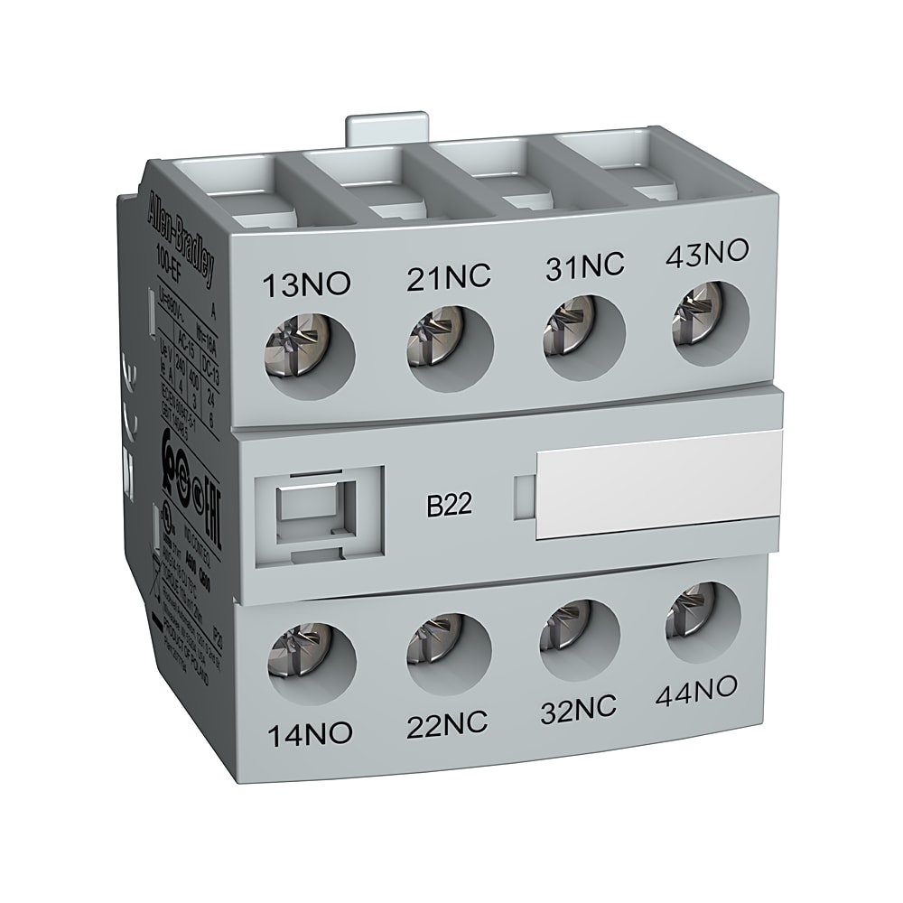 ROCKWELL AUTOMATION RCK100-EFA22 AUXILIARY CONTACT 2 NO 2 NC
