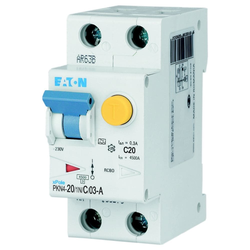 EATON EAO237107 PKN4-20/1N/C/03-A MTD 1N 20A C 0,3 4,5KA