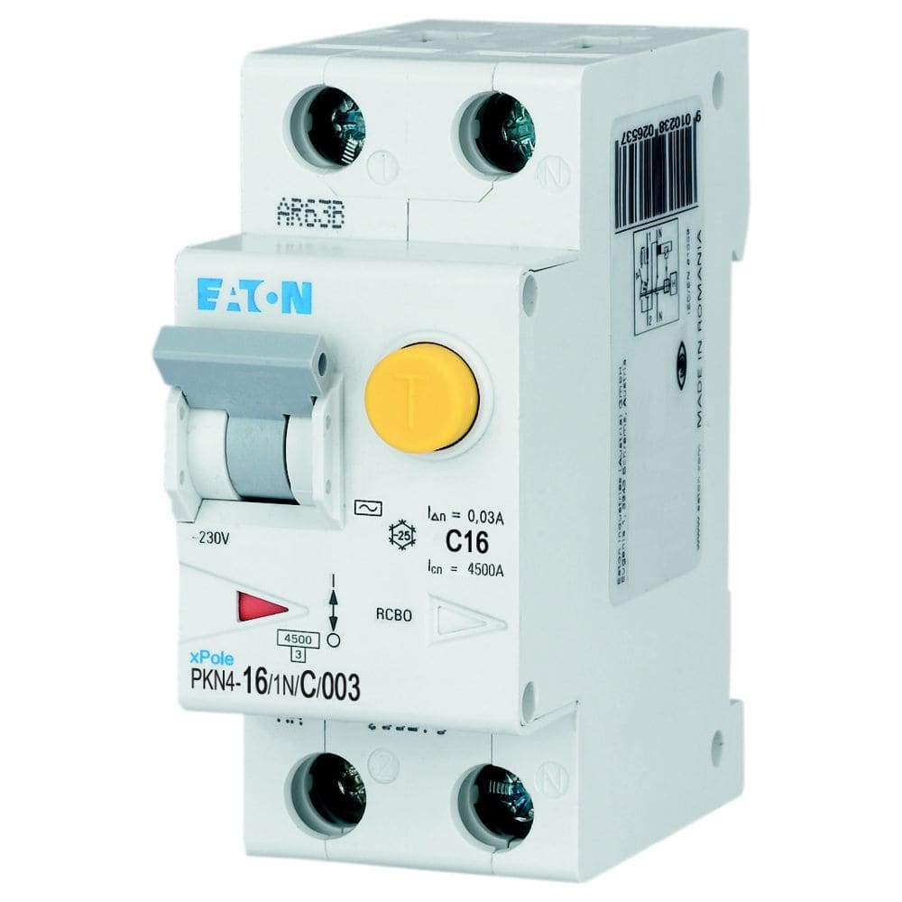 EATON EAO237068 PKN4-16/1N/C/003 MTD 1N 16A C 0,03 4,5KA