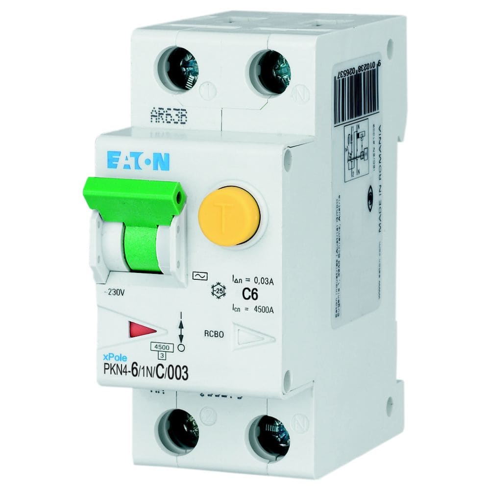 EATON EAO236873 PKN4-6/1N/C/003 MTD 1N 6A C 0,03 4,5KA