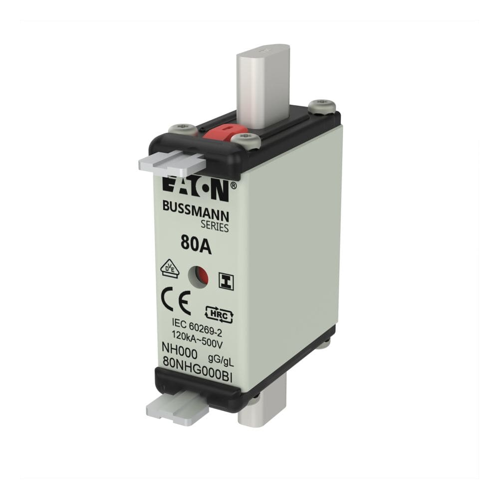 EATON EAO80NHG000BI 80NHG000BI NH000, GG-GL, 80A, 500VAC, PL