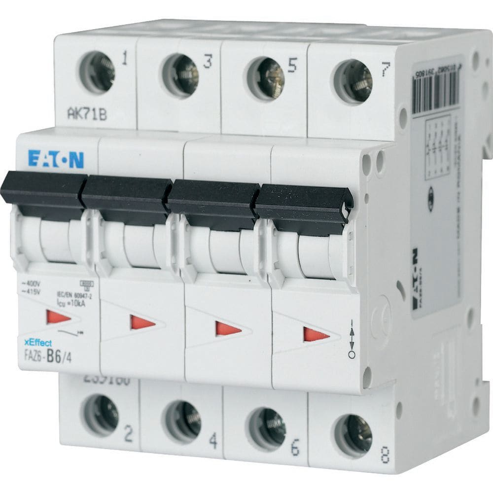 EATON EAO239222 FAZ6-C40/4 INT. MT 6KA 4P C 40A