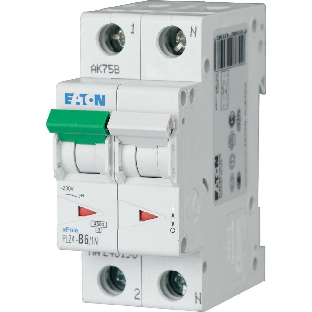 EATON EAO243224 PLZ4-C6/1N INT. MT 4,5KA 1N C 6A