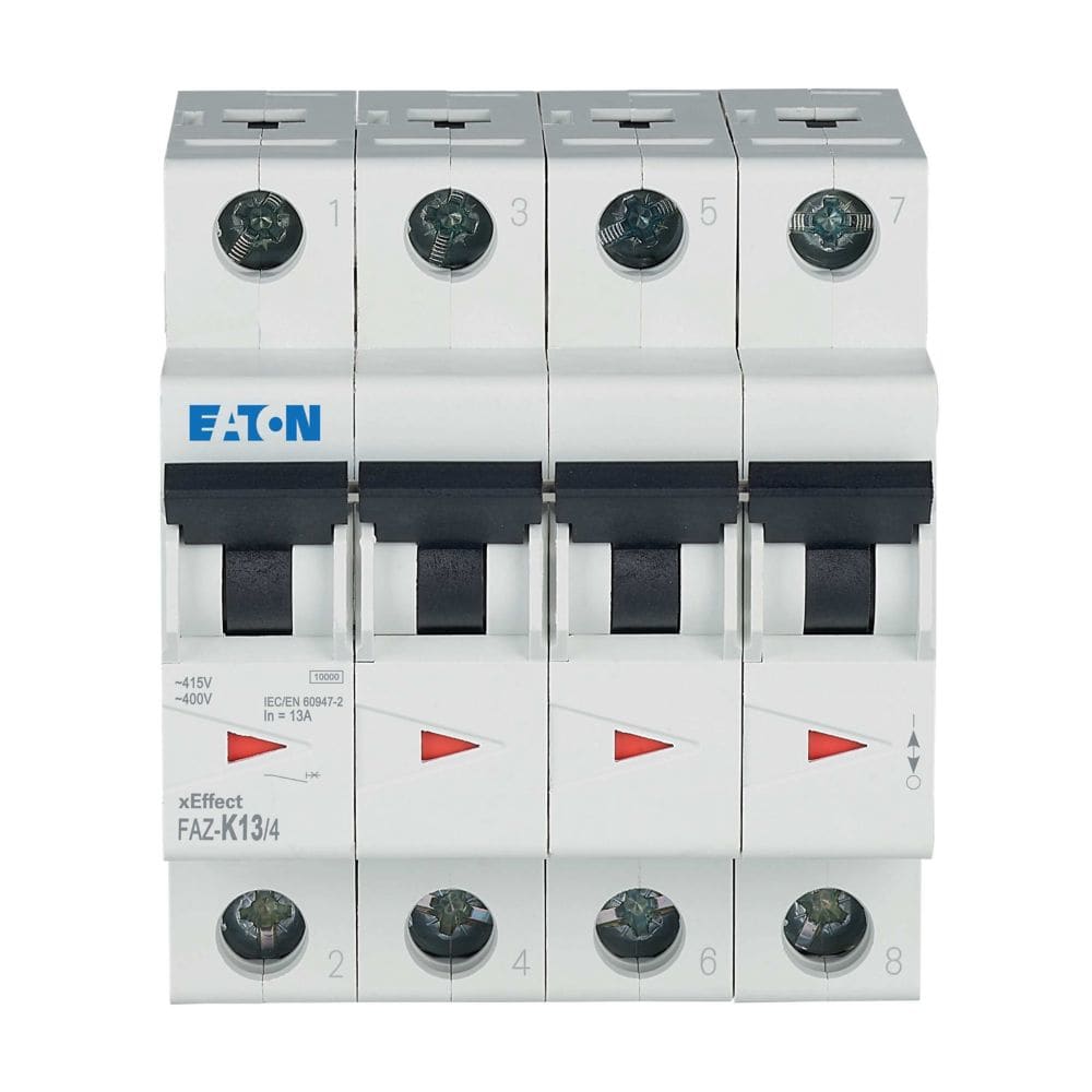 EATON EAO279098 FAZ-K13/4 INT. MT 15KA 4P K 13A