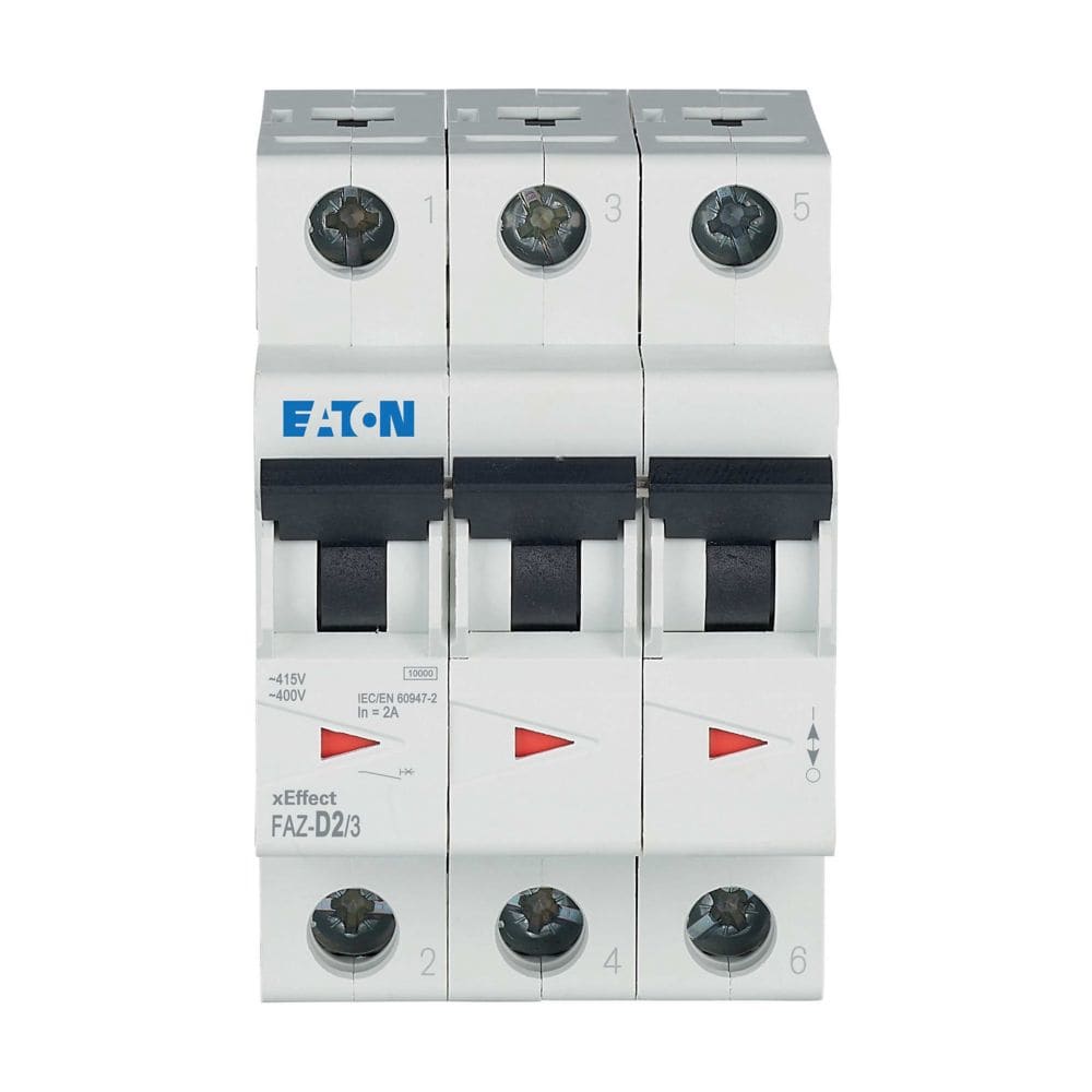 EATON EAO278884 FAZ-D2/3 INT. MT 10KA 3P D 2A