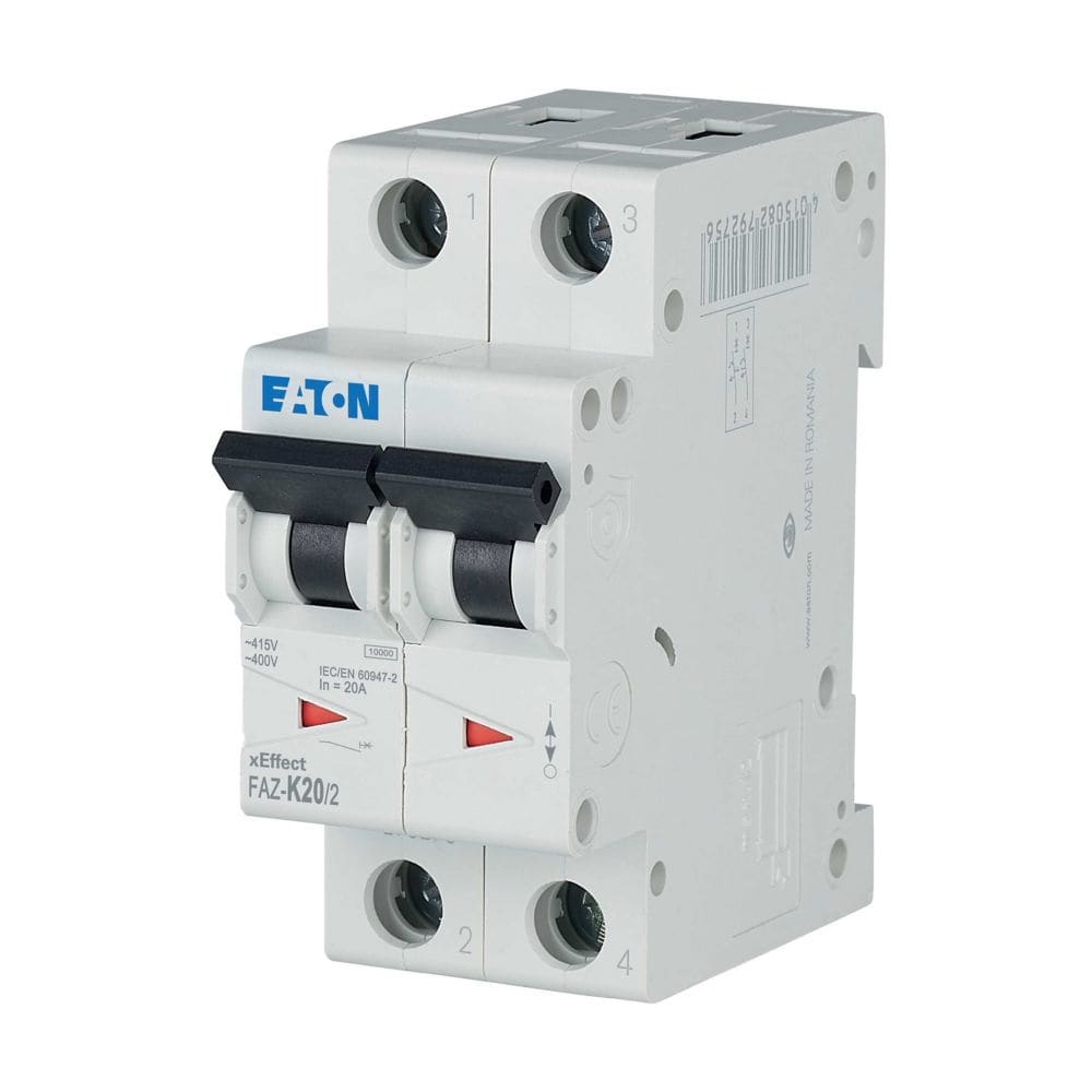 EATON EAO278799 FAZ-K20/2 INT. MT 15KA 2P K 20A