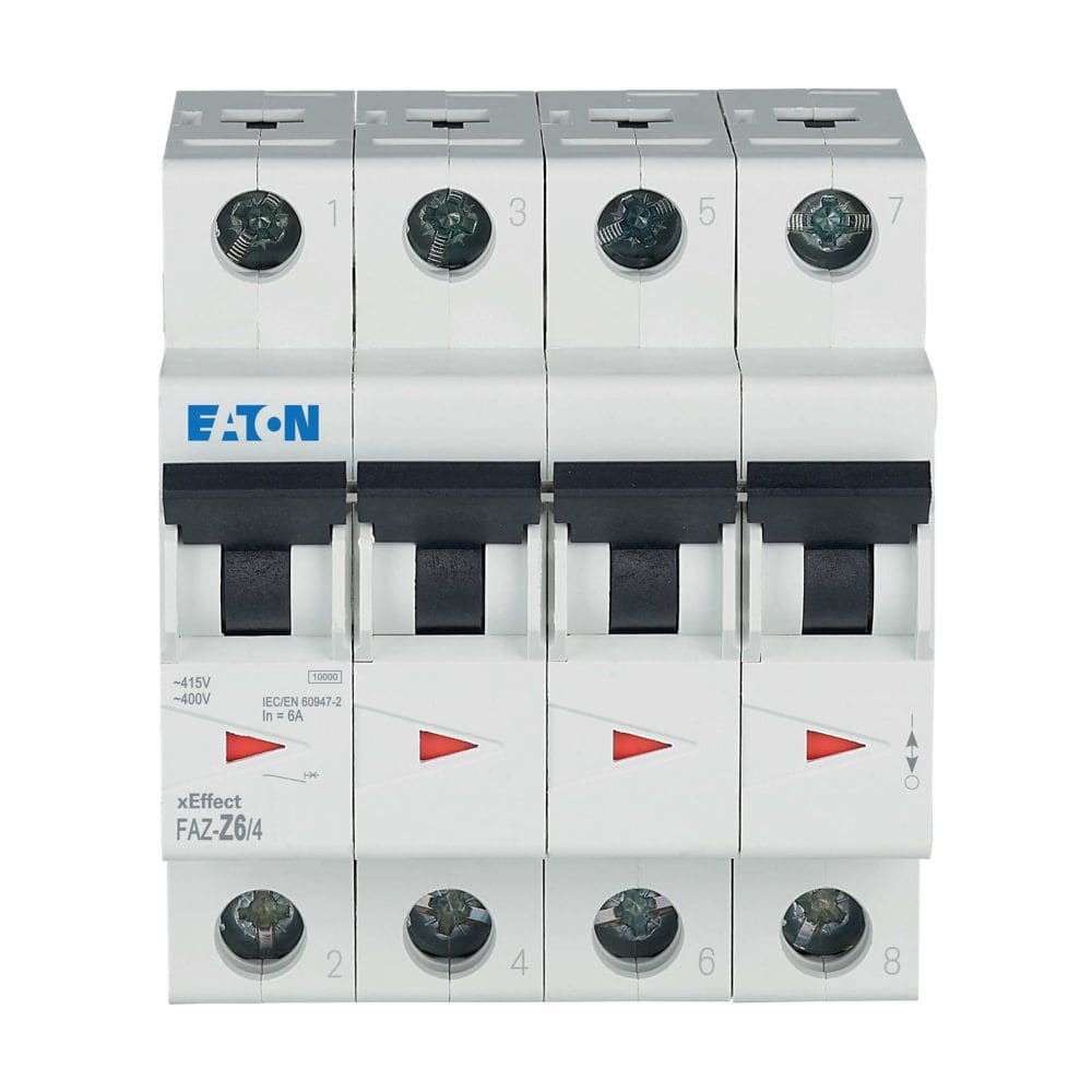 EATON EAO279112 FAZ-Z6/4 INT. MT 15KA 4P Z 6A