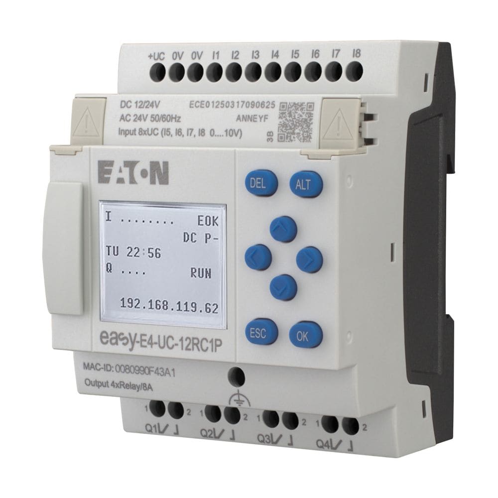 EATON EAO197504 EASY-E4-UC-12RC1P PLC 12-24VDC24VAC 8I 4