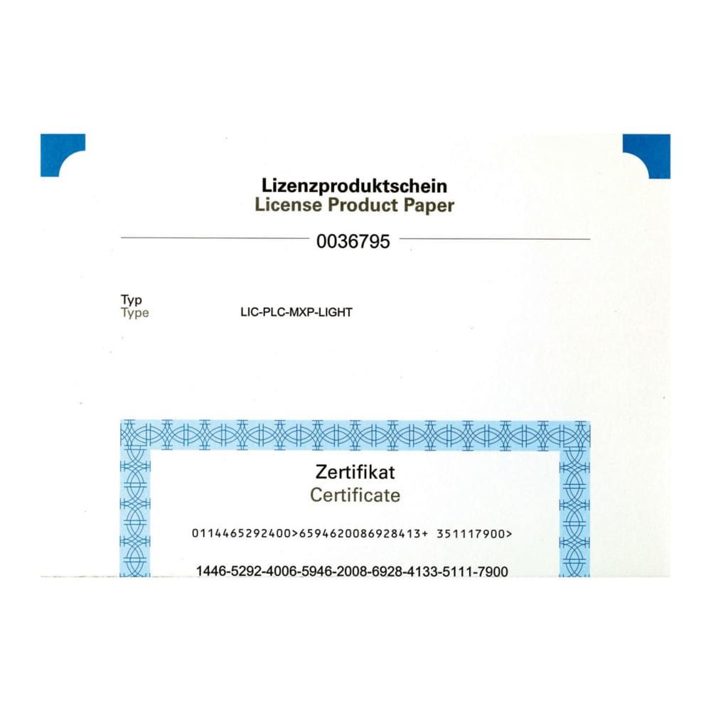 EATON - EAO181585 LIC-PLC-A LICENZA PLC XV300