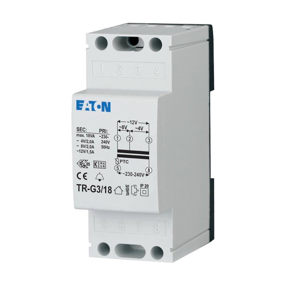 EATON EAO272483 TR-G3/18 TRAFO CAMPANELLI 18 VA 230/4-8-