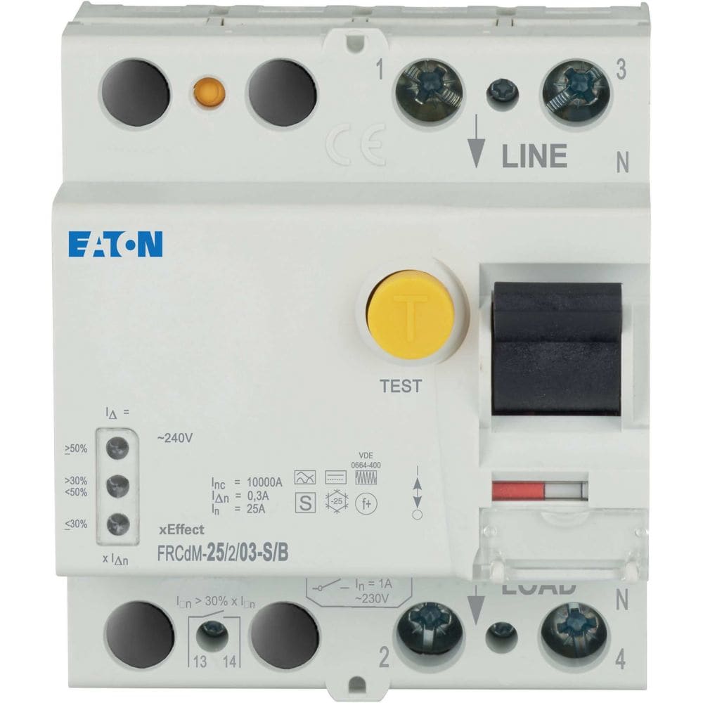 EATON EAO302635 FRCDM-25/2/03-S/B DIFF-DIG 2P 25A 03 S/B