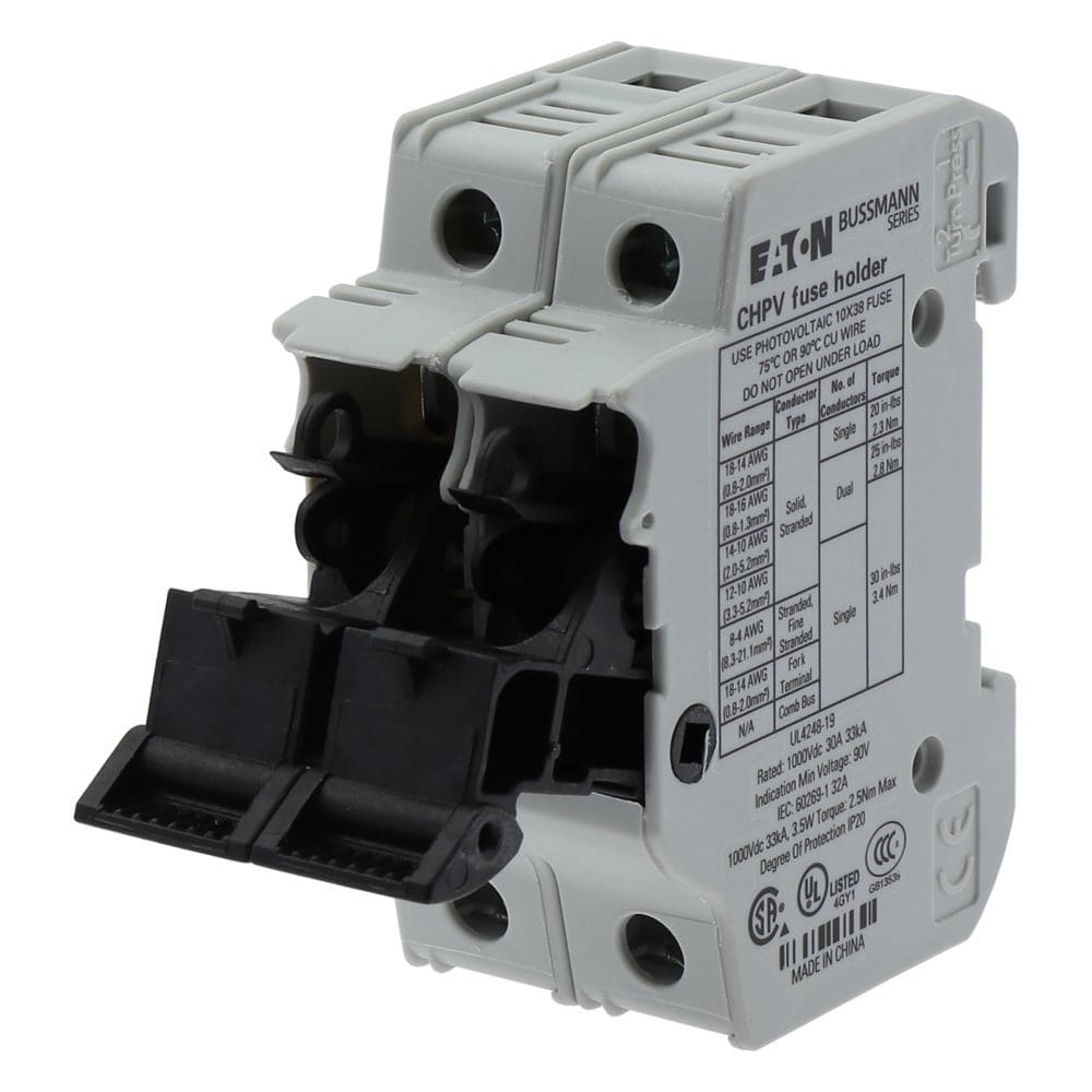 EATON EAOCHPV2U CHPV2U 2P 30A 1000VDC MFH FOR 10X38 GPV