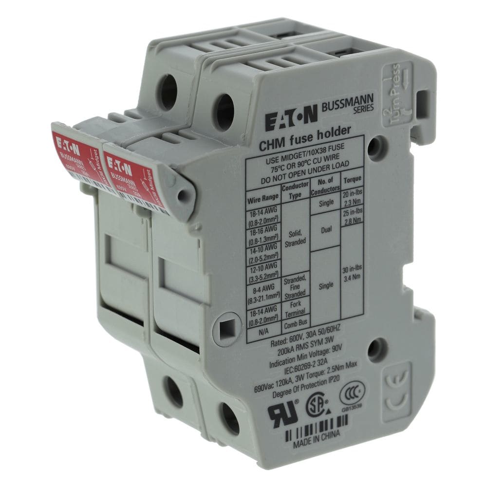 EATON EAOCHM2DU CHM2DU PORTA-FUS, 32 A, 10X38 , 2P
