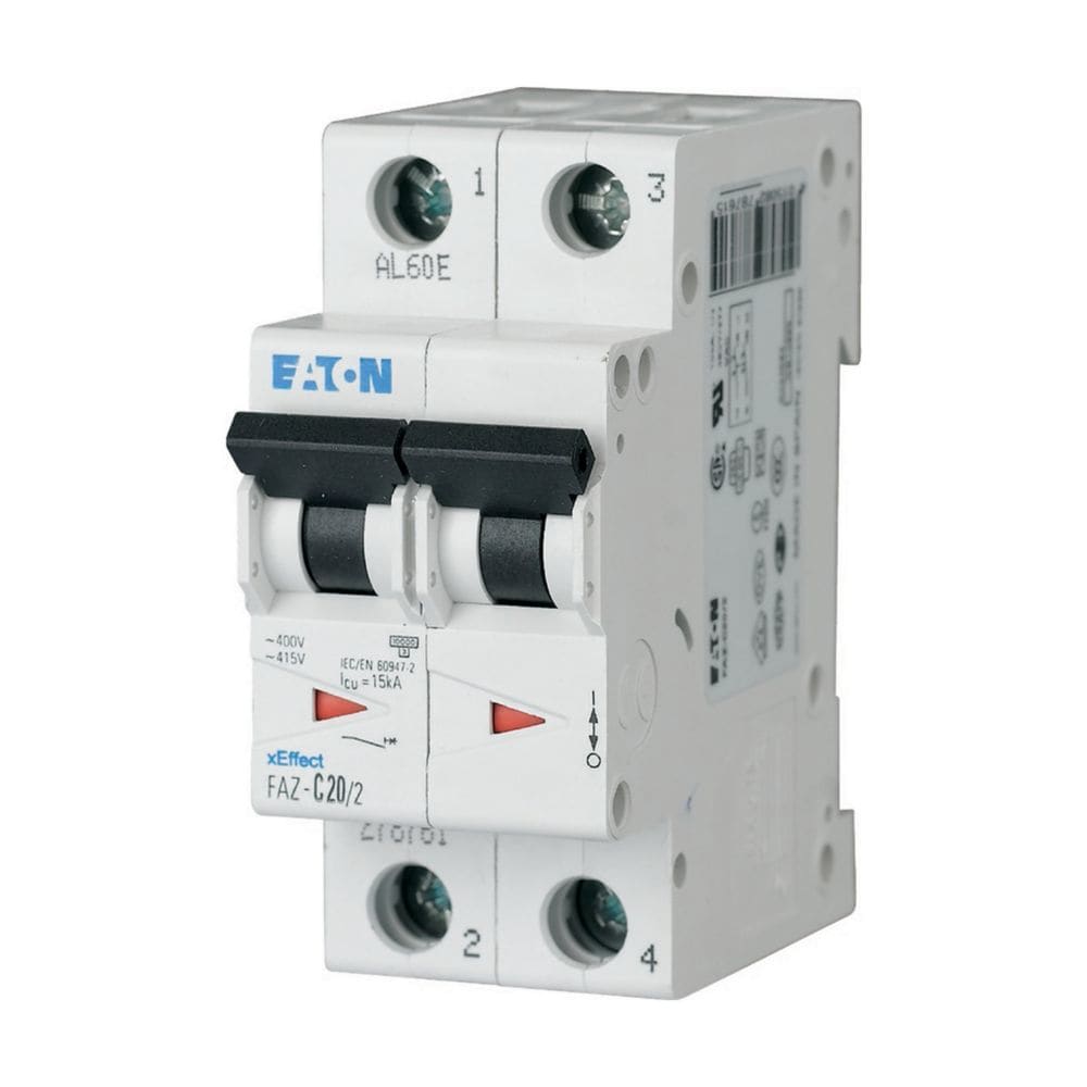EATON EAO278796 FAZ-K10/2 INT. MT 15KA 2P K 10A
