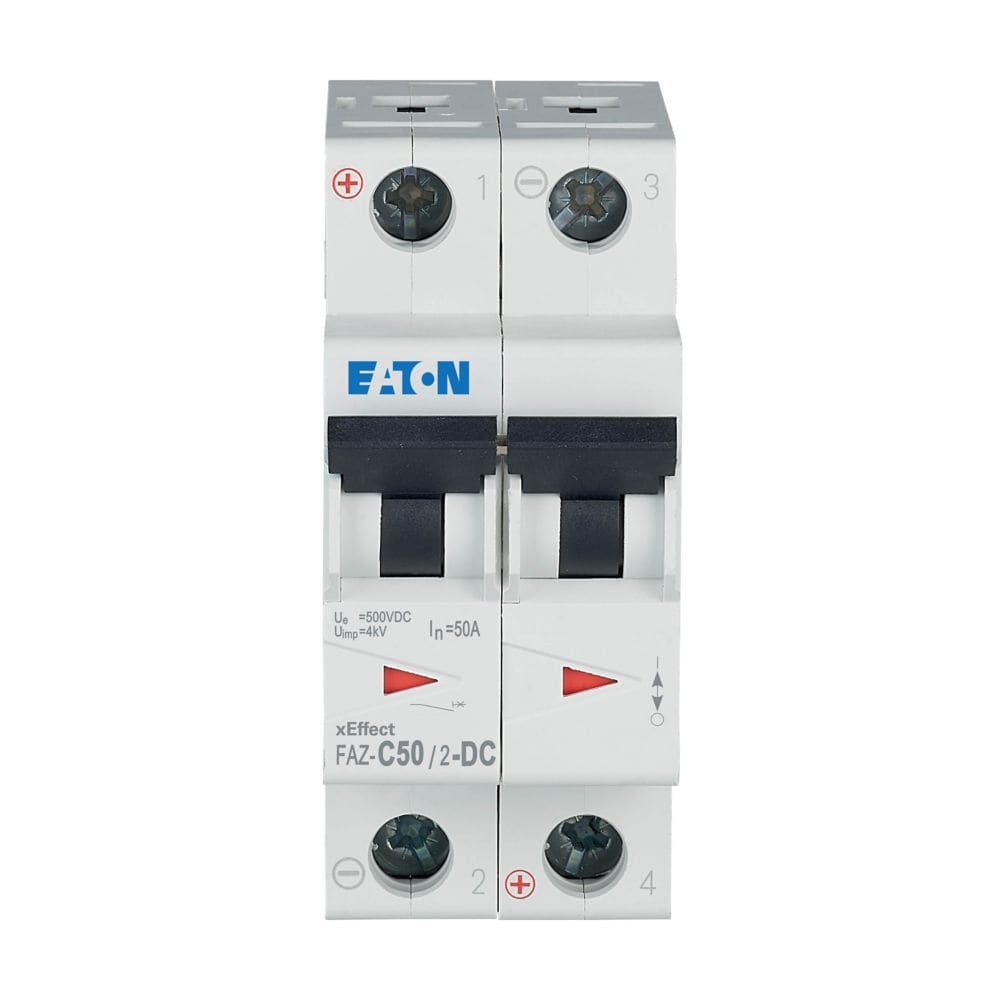 EATON EAO279145 FAZ-C50/2-DC INT. MT 10KA 2P C-DC 50A