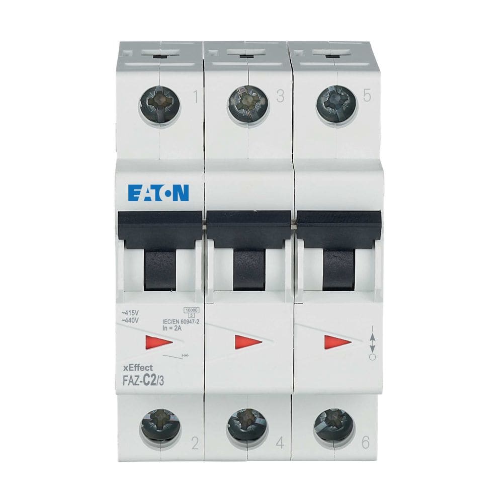 EATON EAO278861 FAZ-C2/3 INT. MT 10KA 3P C 2A