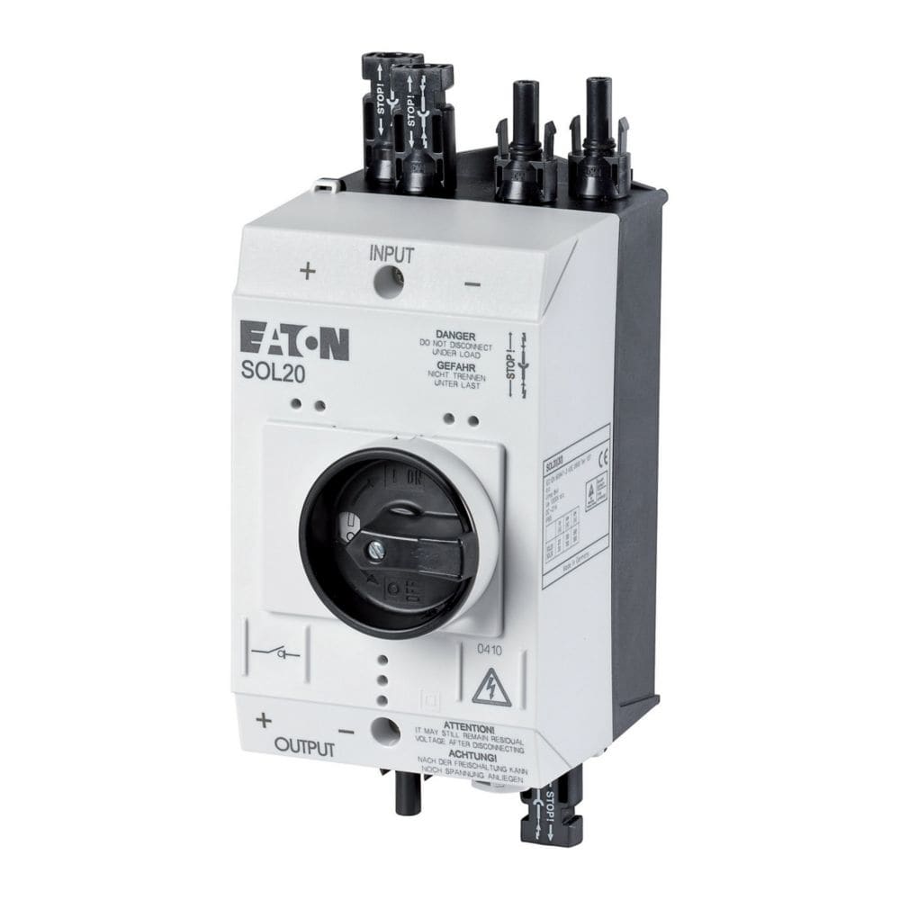 EATON EAO120915 SOL20/2MC4 SEZ.DC IN CUST. 20A 2 STR. MC