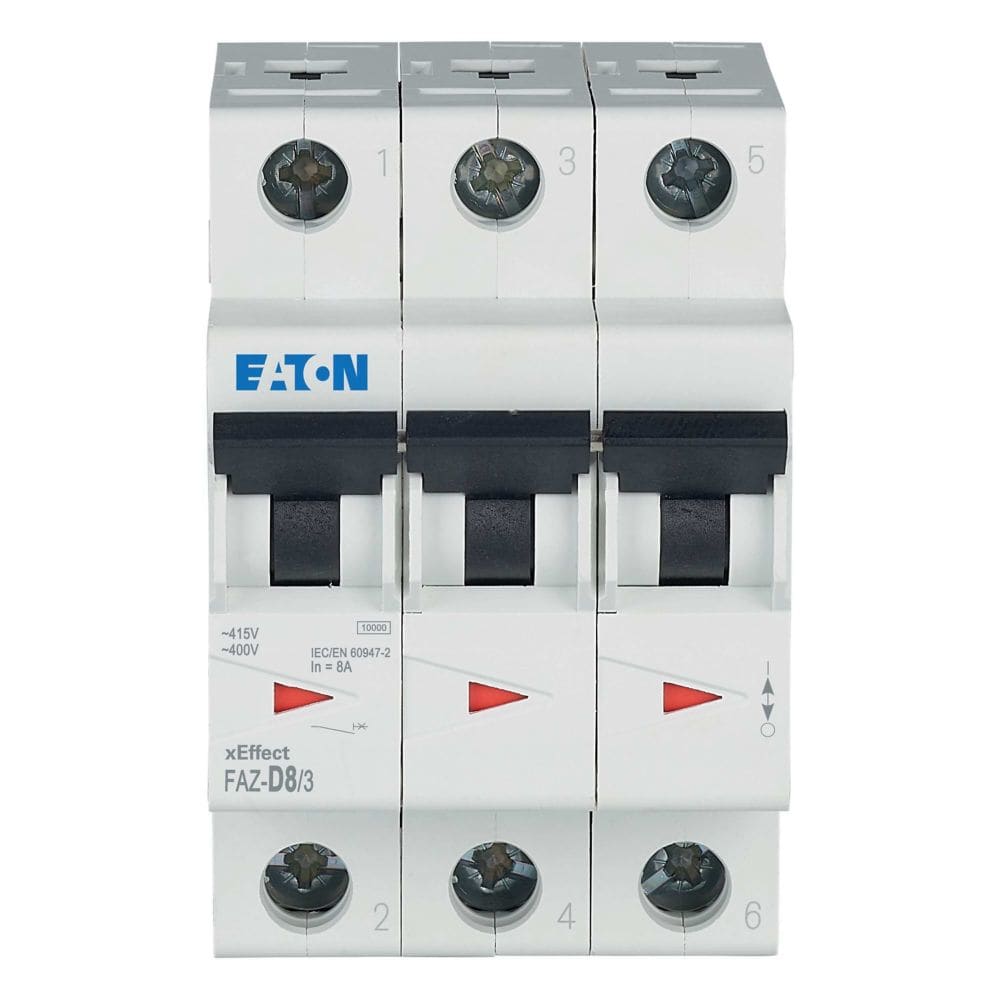 EATON EAO278891 FAZ-D8/3 INT. MT 10KA 3P D 8A