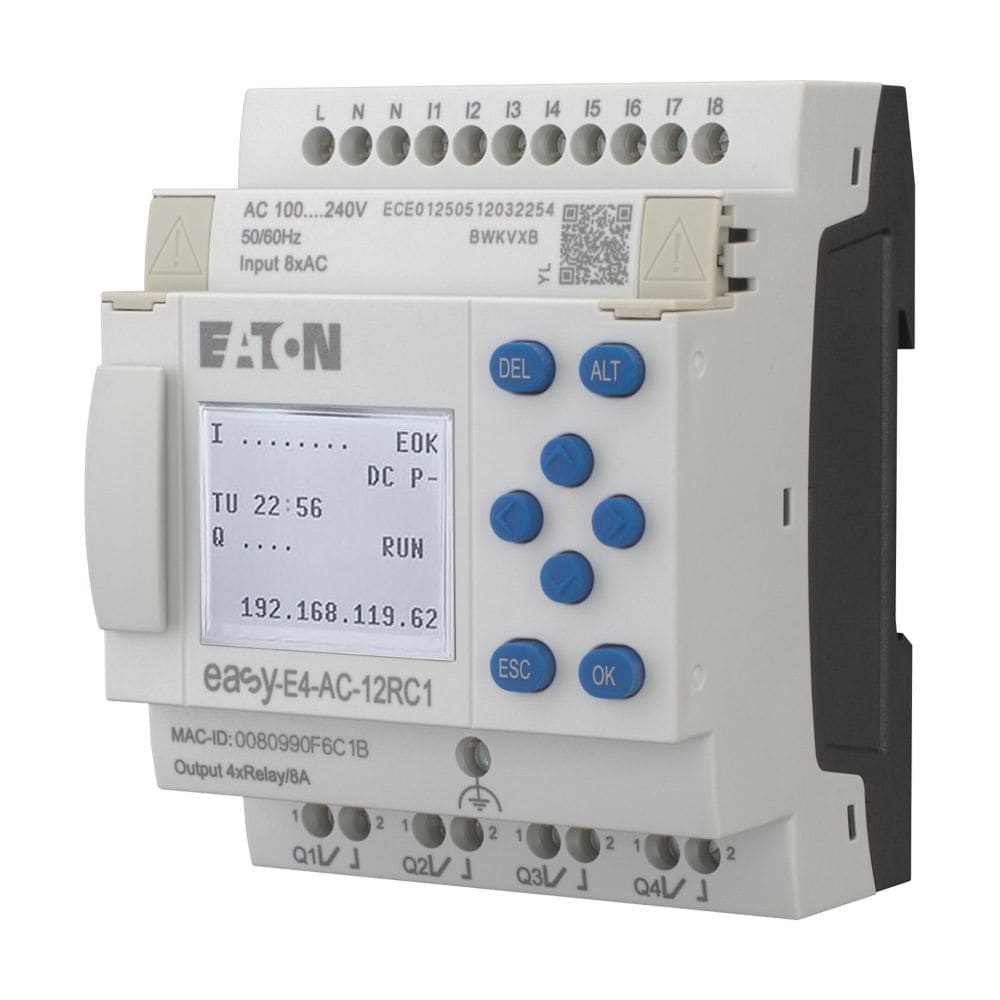 EATON EAO197215 EASY-E4-AC-12RC1 PLC 230VAC 8I 4UR DISP