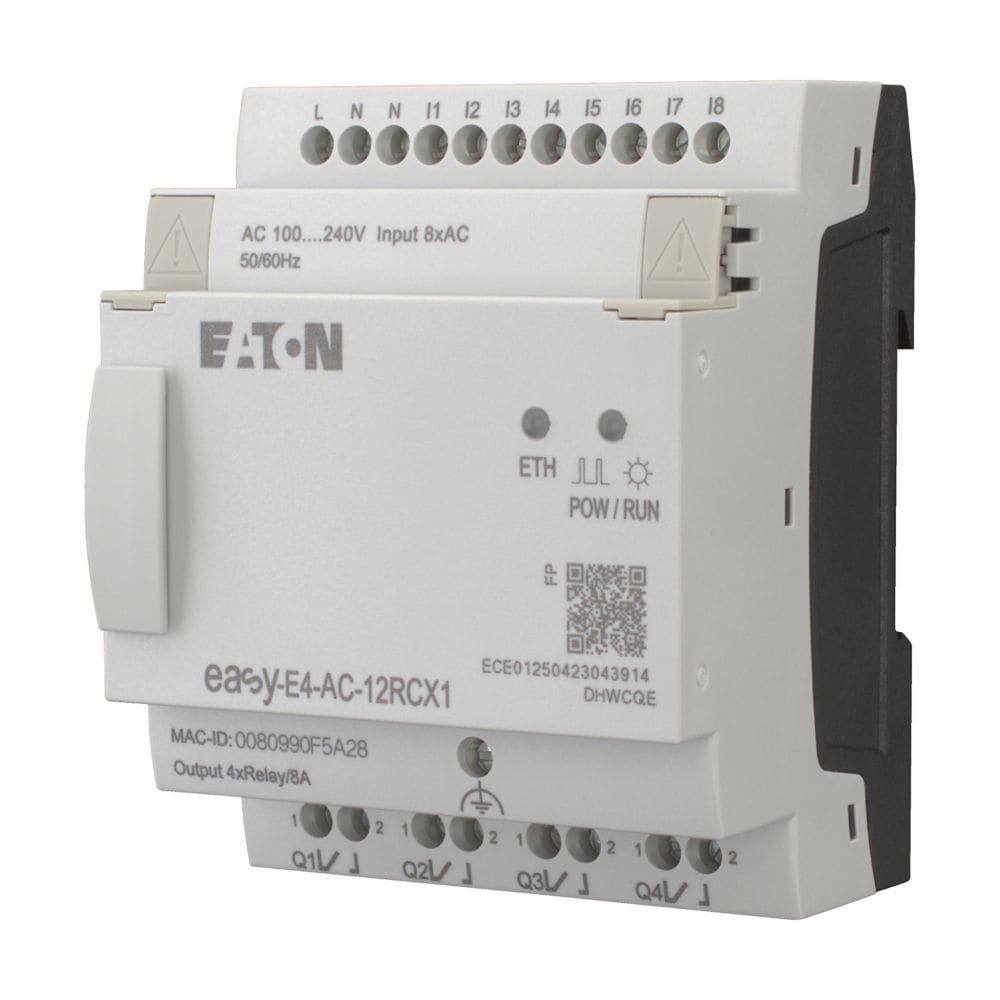 EATON EAO197216 EASY-E4-AC-12RXC1 PLC 230VAC 8IN 4UR