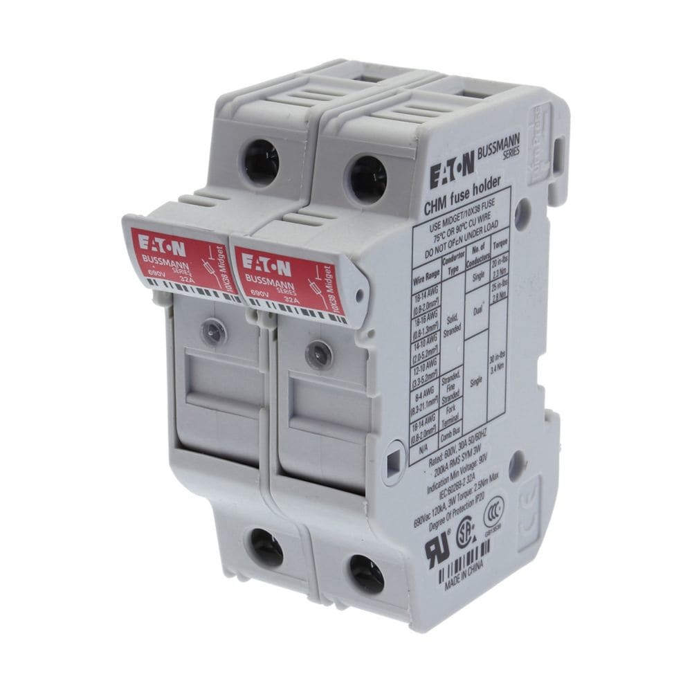EATON EAOCHM2DIU CHM2DIU BASE PER 10X38, 32A, 690VAC, 2P,