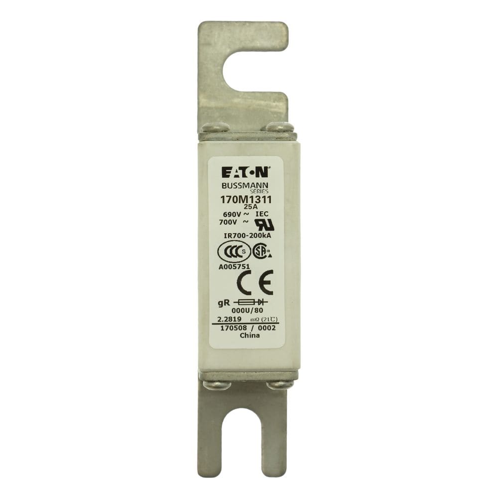 EATON EAO170M1311 170M1311 FUSE 25A 690V 000U/80 GR UC