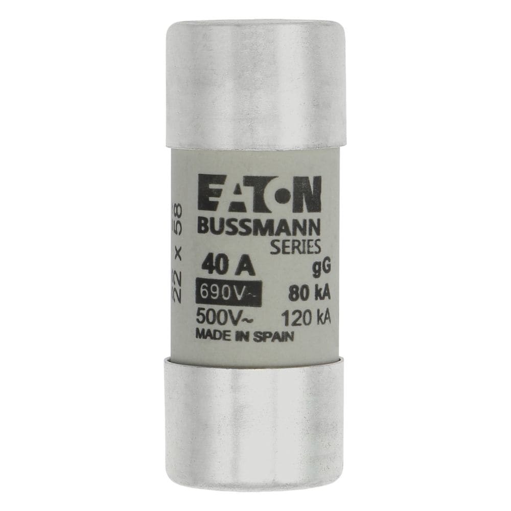 EATON EAOC22G40 C22G40 22X58, GG, 40A, 690VAC