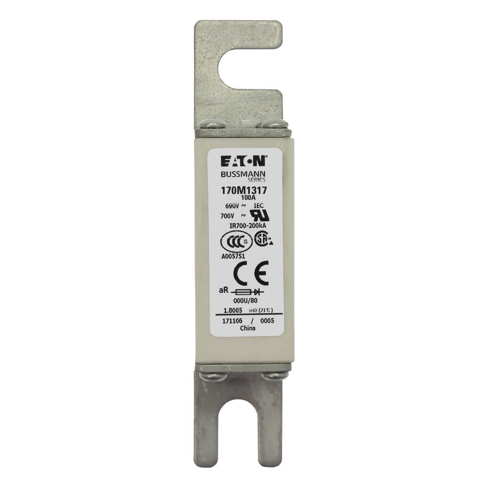 EATON EAO170M1317 170M1317 FUSE 100A 690V 000U/80 AR UC