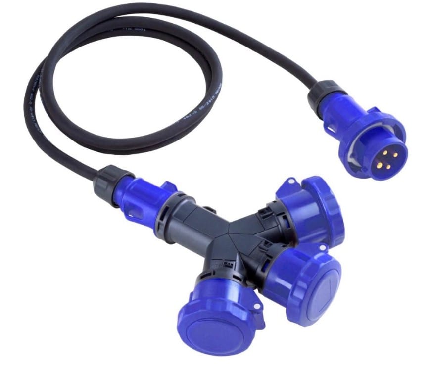 ROSI MATERIALE ELETT RCO1001552 MOLT. 3 VIE CEE IP67 + CAVO 3P 16A 220V