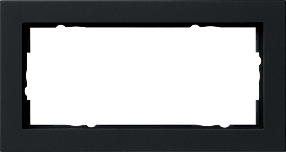 GIRA - GGI100209 PLACCA 2-M S/COC GIRA E2 NERO O