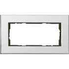 GIRA - GIR100210 Abdeckrahmen 2f o.M. Gira Esprit Chrom